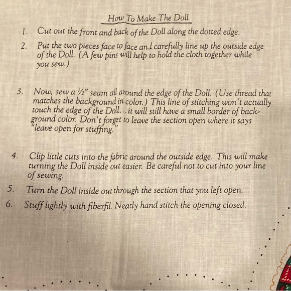 Vintage Holiday Sewing Fabric Panel “Heather and Scotty”
Panel is 18 x 44 inches - Picture 5 of 6